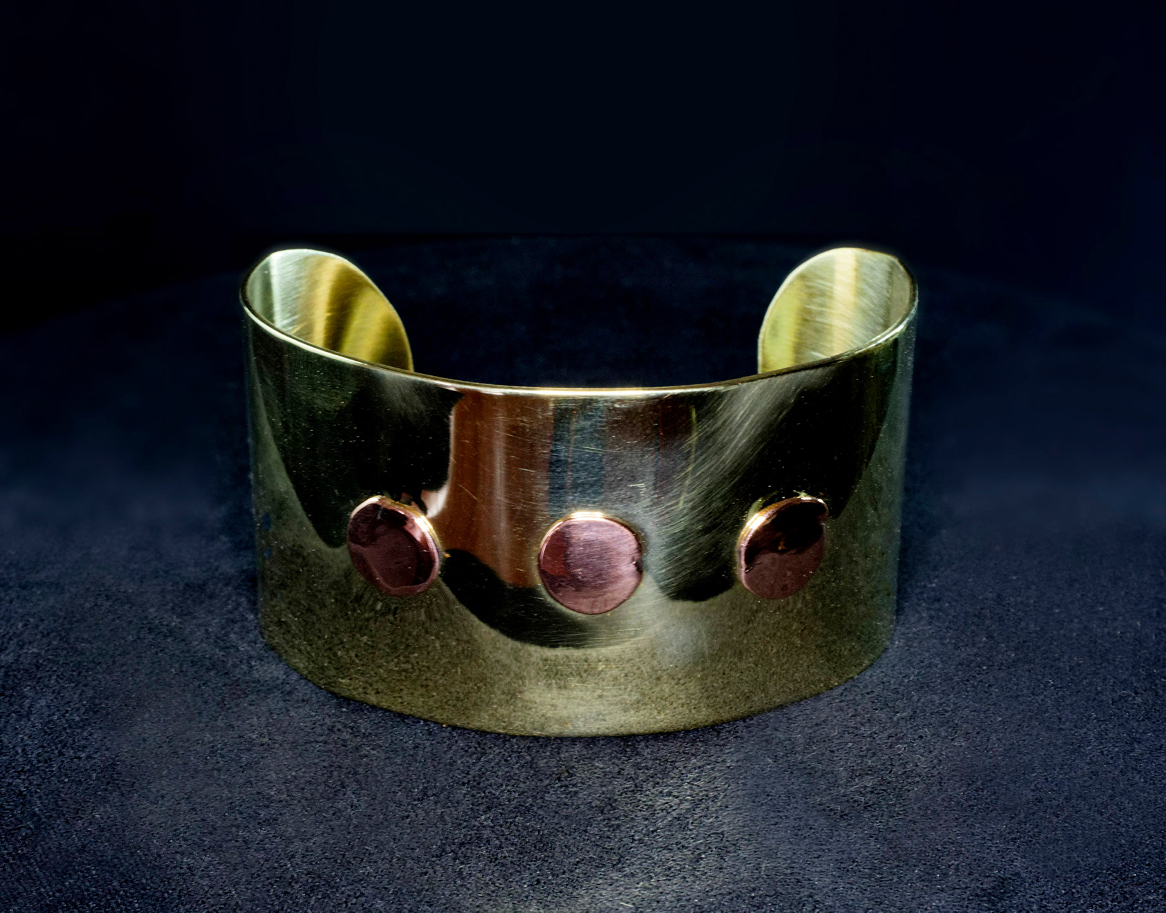 Bracelet Manchette En Cuivre Et Laiton - Style Viking/Bohème - Neuf Sans Emballage